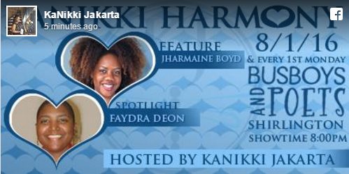 Busboys and Poets, Shirlington, VA, Open Mic Night, 01 August 2016